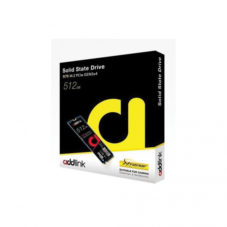 Disco estado s lido ssd m 2 nvme 512gb addlink s70 ctronic security c a
